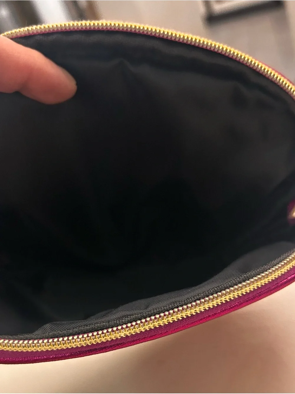 Adrienne Vittadini Red Cosmetic Pouch NEW